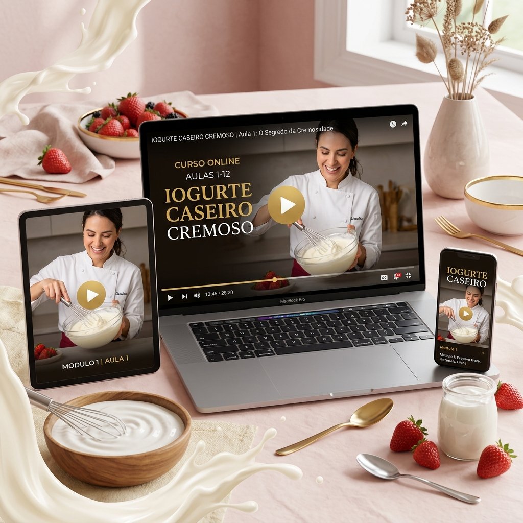 Mockup Iogurte Caseiro Cremoso